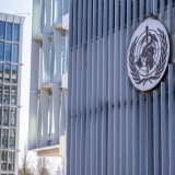 Les divisions n'ont pas pu être surmontées sur les questions principales pour un traité contre les pandémies à l'Organisation mondiale de la santé (OMS) à Genève (archives). Keystone/MARTIAL TREZZINI